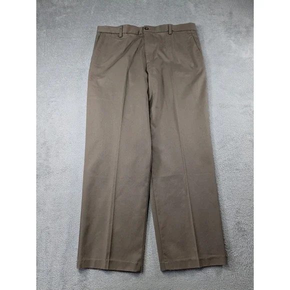 Dockers D3 Classic Fit Iron Free Khaki Pants Mens 36x30 Brown Flat Front New - Picture 2 of 15